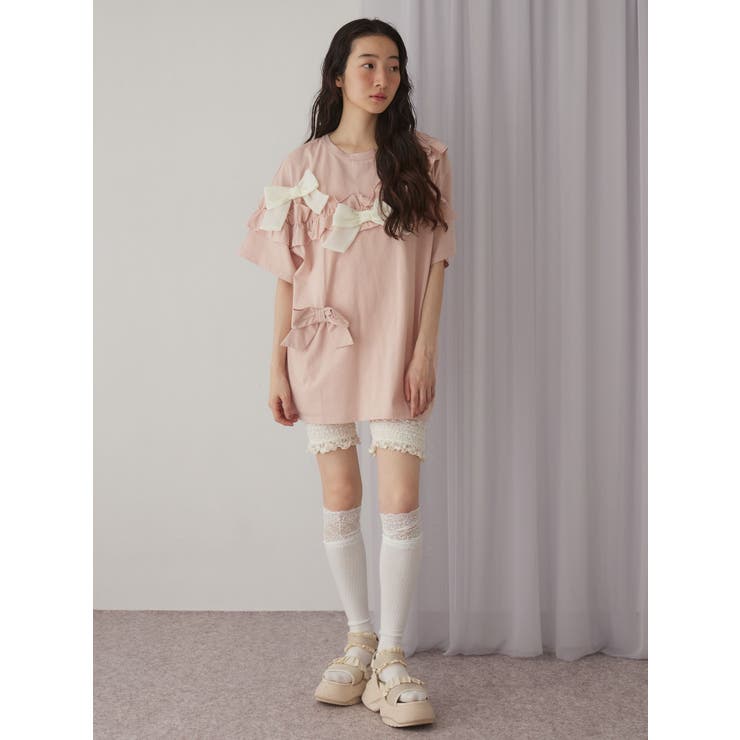 ribbon frill big tee | merry jenny | 詳細画像15 