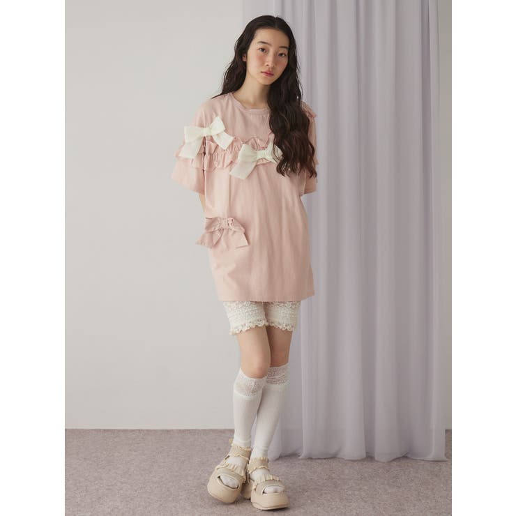 ribbon frill big tee | merry jenny | 詳細画像16 