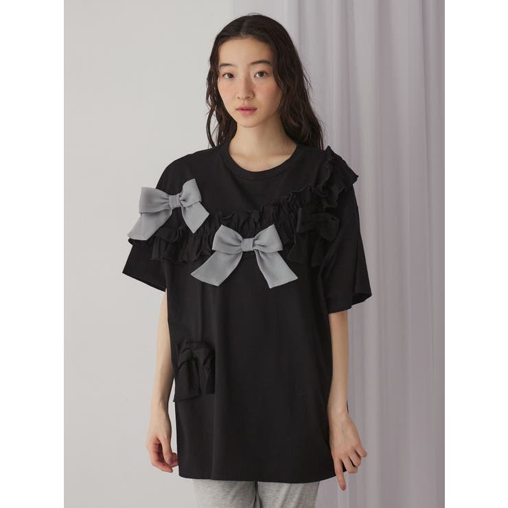 ribbon frill big tee | merry jenny | 詳細画像17 
