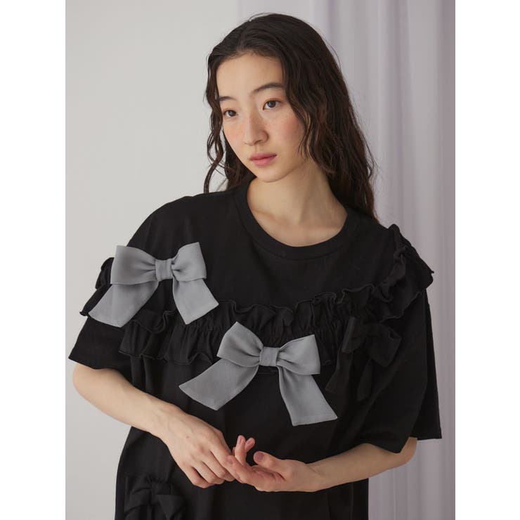 ribbon frill big tee | merry jenny | 詳細画像18 