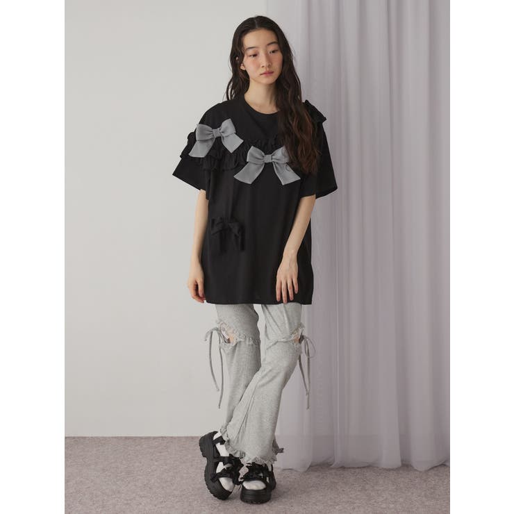 ribbon frill big tee | merry jenny | 詳細画像19 