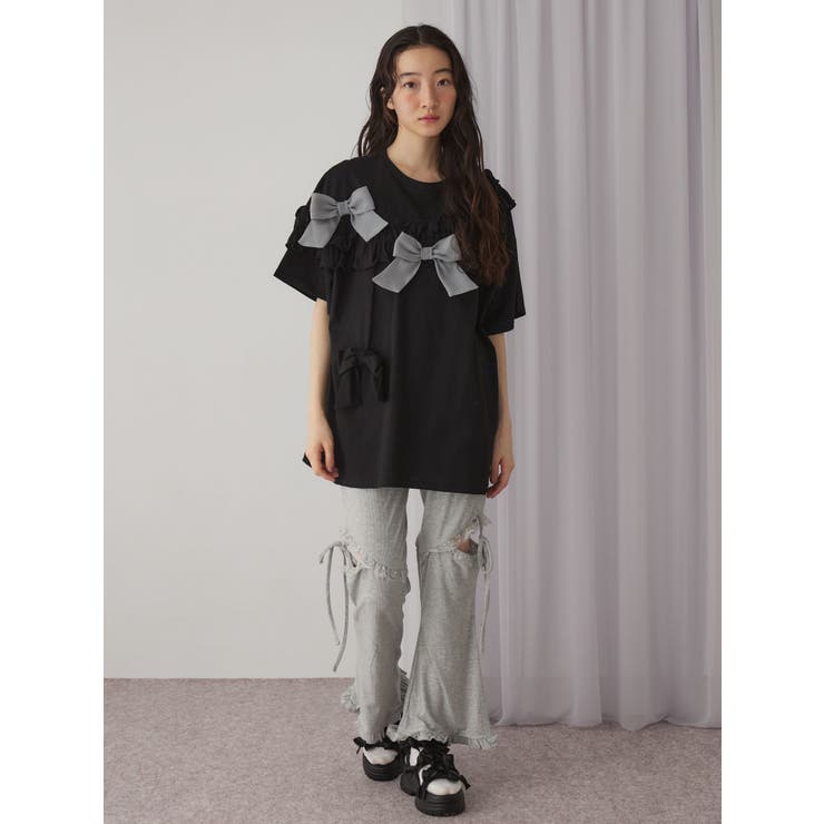 ribbon frill big tee | merry jenny | 詳細画像20 