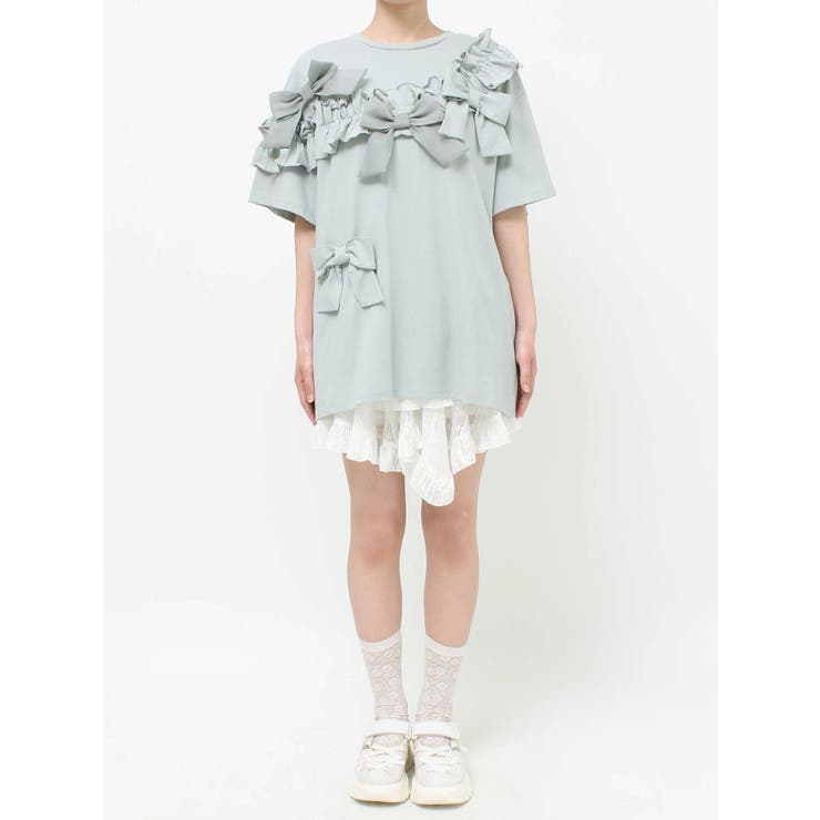 ribbon frill big tee | merry jenny | 詳細画像29 