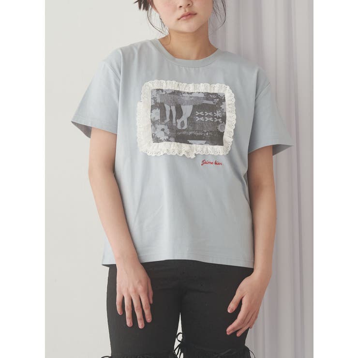 ブルー | memory frame tee | merry jenny