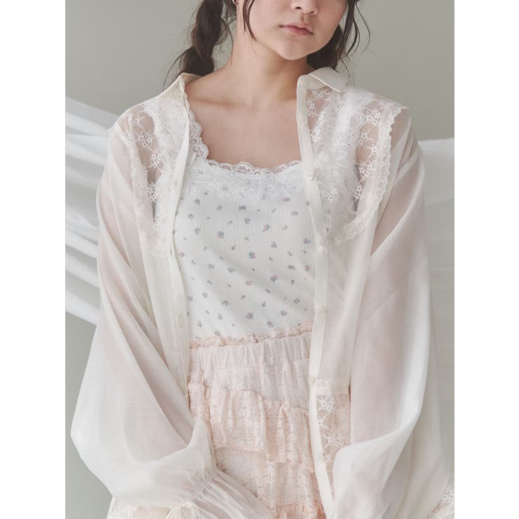 ピンク | flower camisole tops | merry jenny