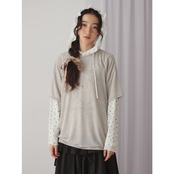 cat ribbonレイヤードロンT | merry jenny | 詳細画像15 