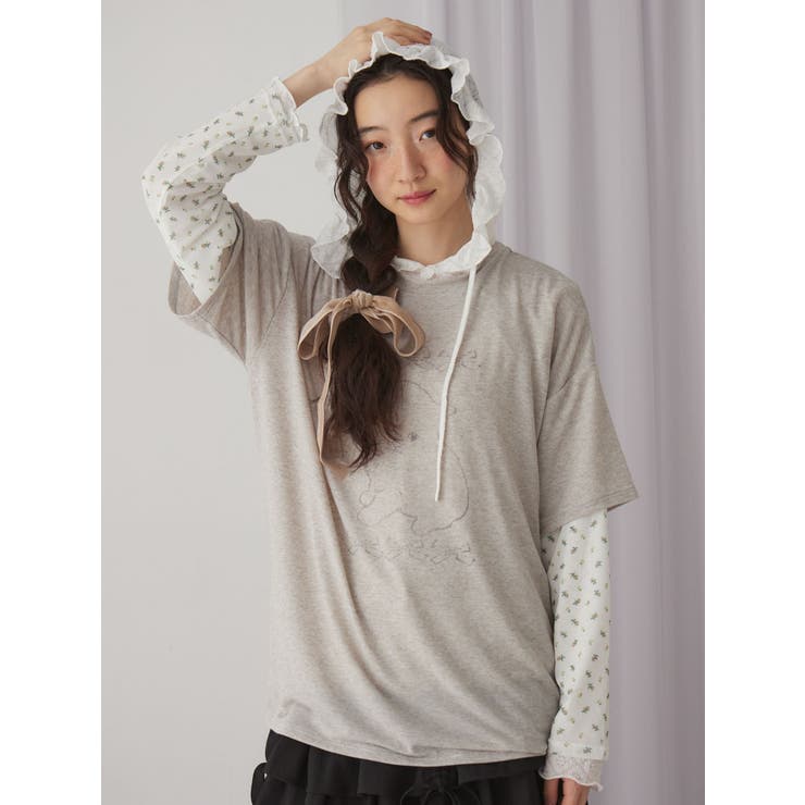 cat ribbonレイヤードロンT | merry jenny | 詳細画像16 