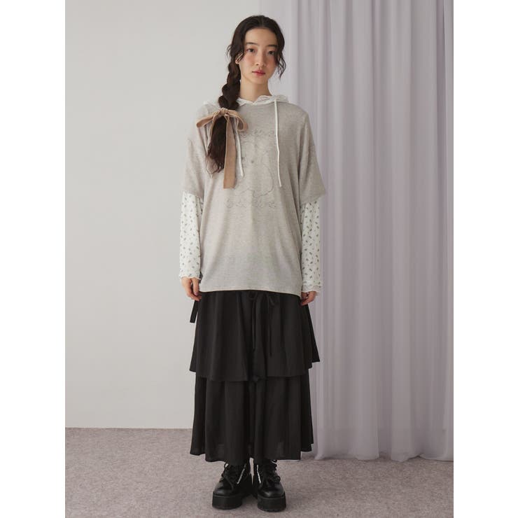 cat ribbonレイヤードロンT | merry jenny | 詳細画像17 