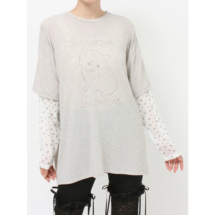 cat ribbonレイヤードロンT | merry jenny | 詳細画像31 