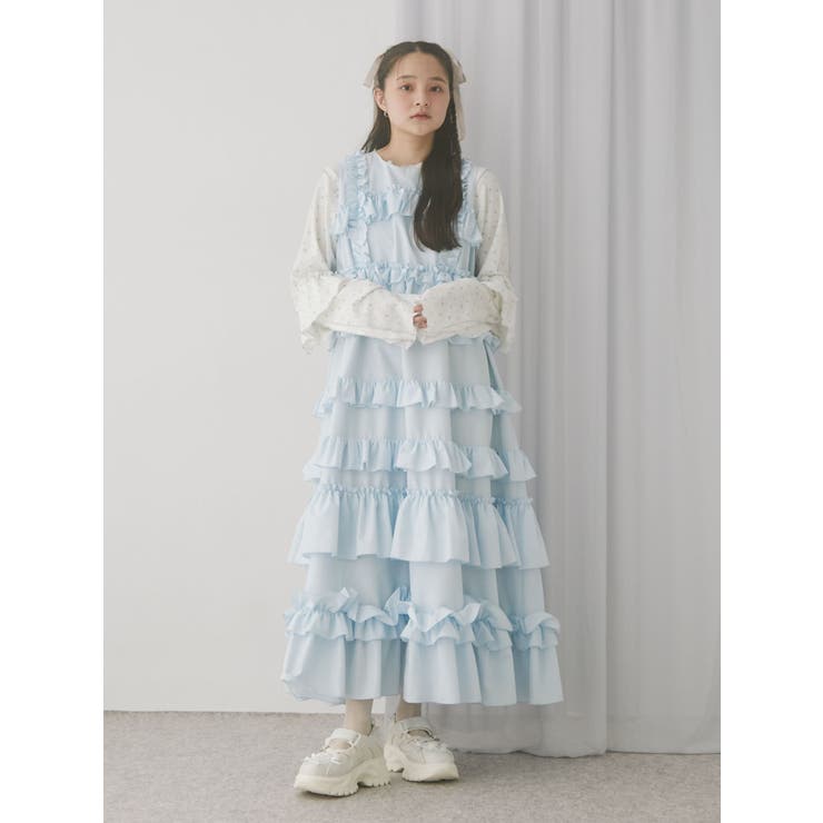 flower waffleトップス[品番：MKSW0065271]｜merry jenny（メリージェ