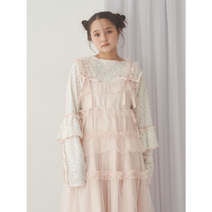 merry jenny flower waffle 三点セット flower waffleトップス[品番：MKSW0065271]｜merry jenny（メリージェ