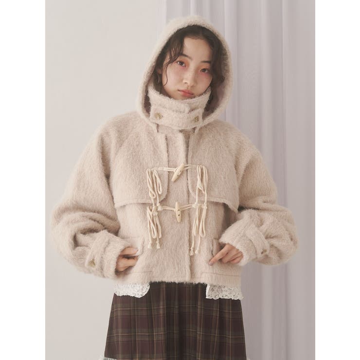 milk shaggy Duffle Coat | merry jenny | 詳細画像12 