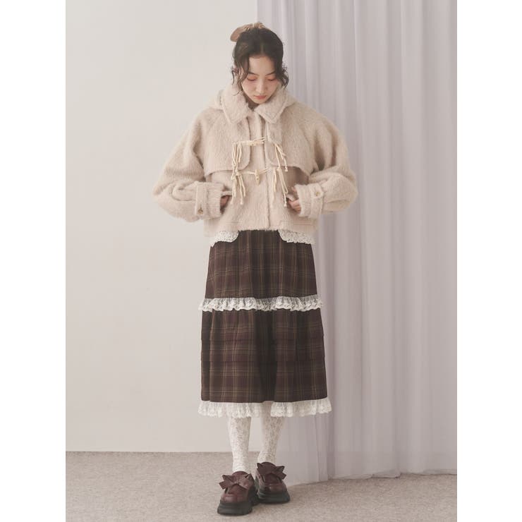 milk shaggy Duffle Coat | merry jenny | 詳細画像13 