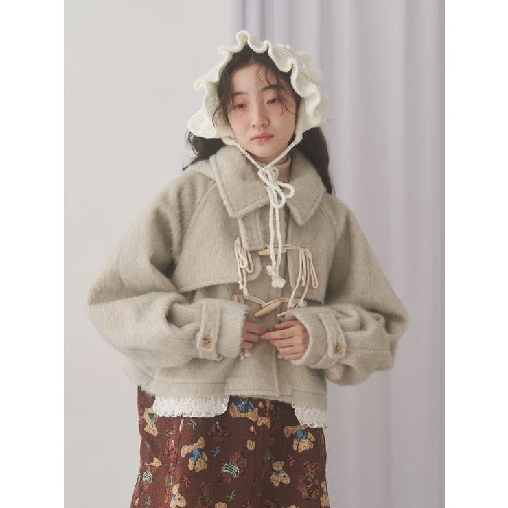 milk shaggy Duffle Coat | merry jenny | 詳細画像16 