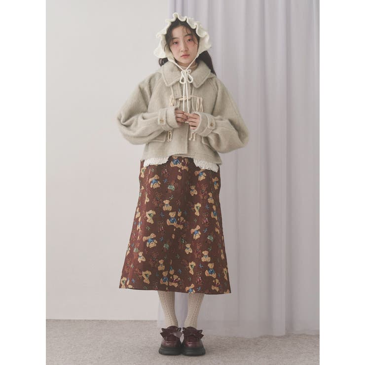 milk shaggy Duffle Coat | merry jenny | 詳細画像19 