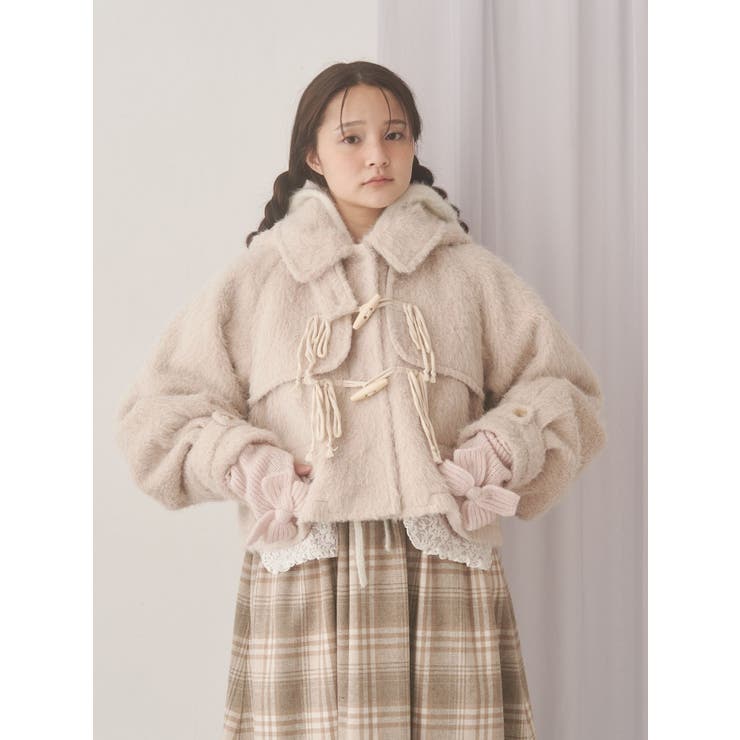 milk shaggy Duffle Coat | merry jenny | 詳細画像2 