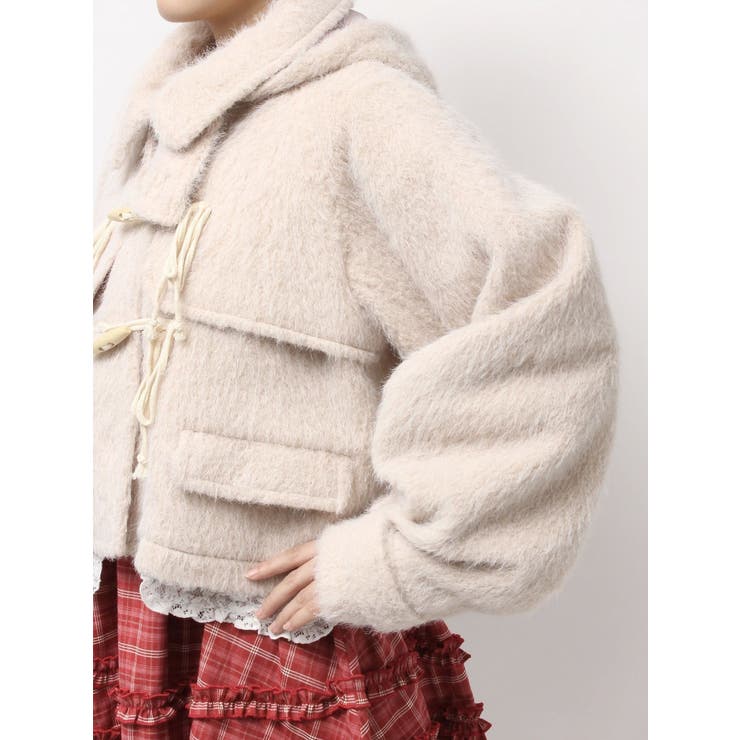 milk shaggy Duffle Coat | merry jenny | 詳細画像24 