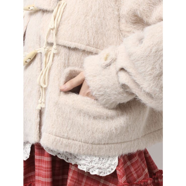 milk shaggy Duffle Coat | merry jenny | 詳細画像25 