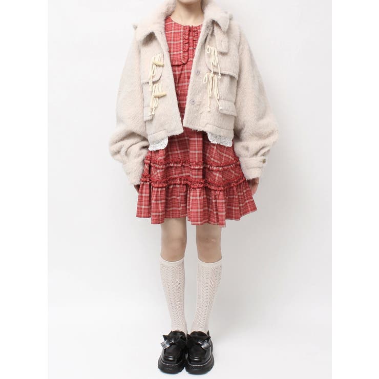 milk shaggy Duffle Coat | merry jenny | 詳細画像32 