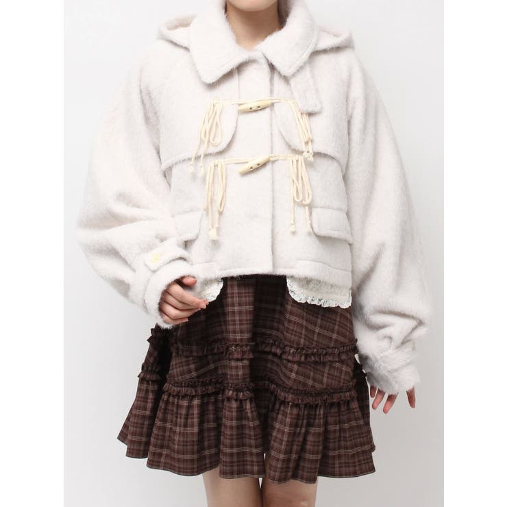 milk shaggy Duffle Coat | merry jenny | 詳細画像36 