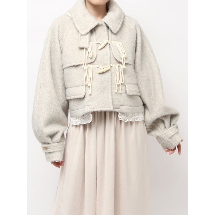 milk shaggy Duffle Coat | merry jenny | 詳細画像38 