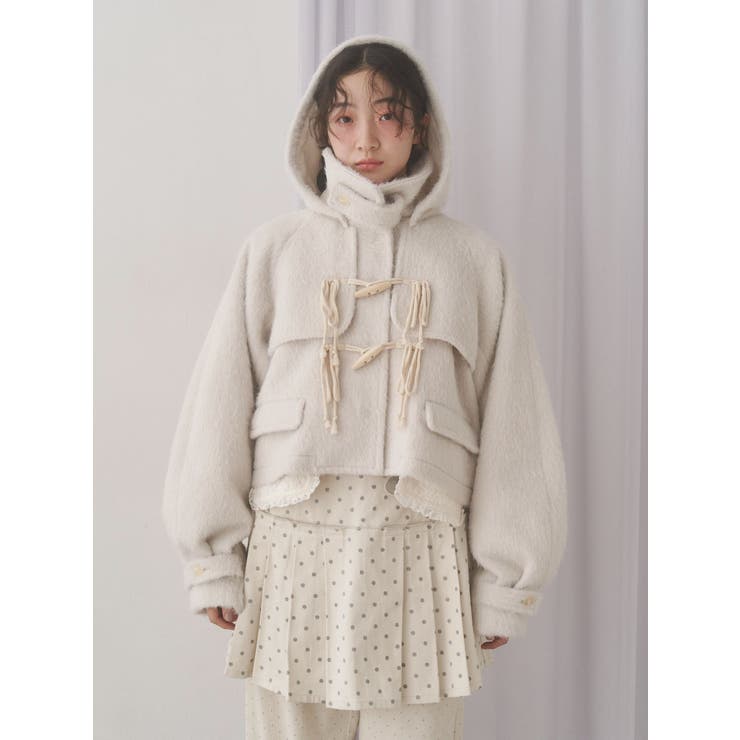 milk shaggy Duffle Coat | merry jenny | 詳細画像6 