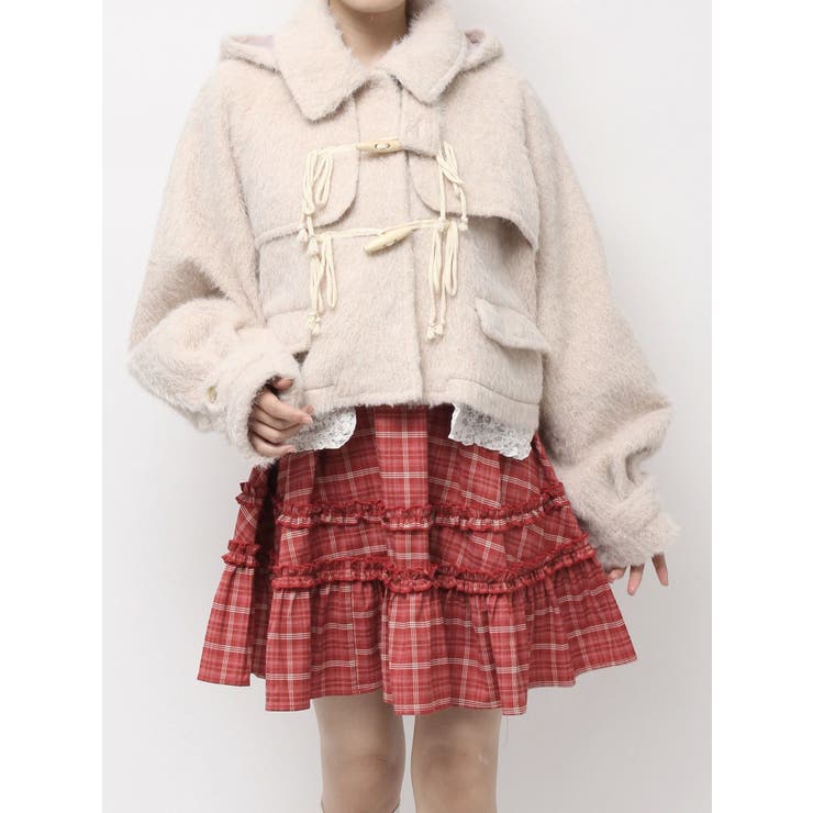 アイボリー | milk shaggy Duffle Coat | merry jenny