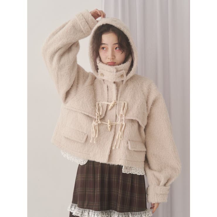 ピンク | milk shaggy Duffle Coat | merry jenny