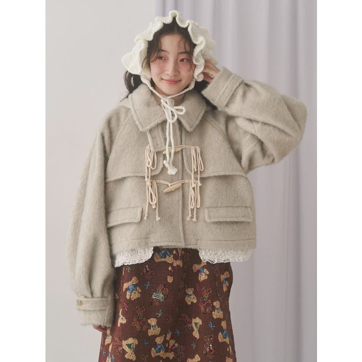 ミントグリーン | milk shaggy Duffle Coat | merry jenny
