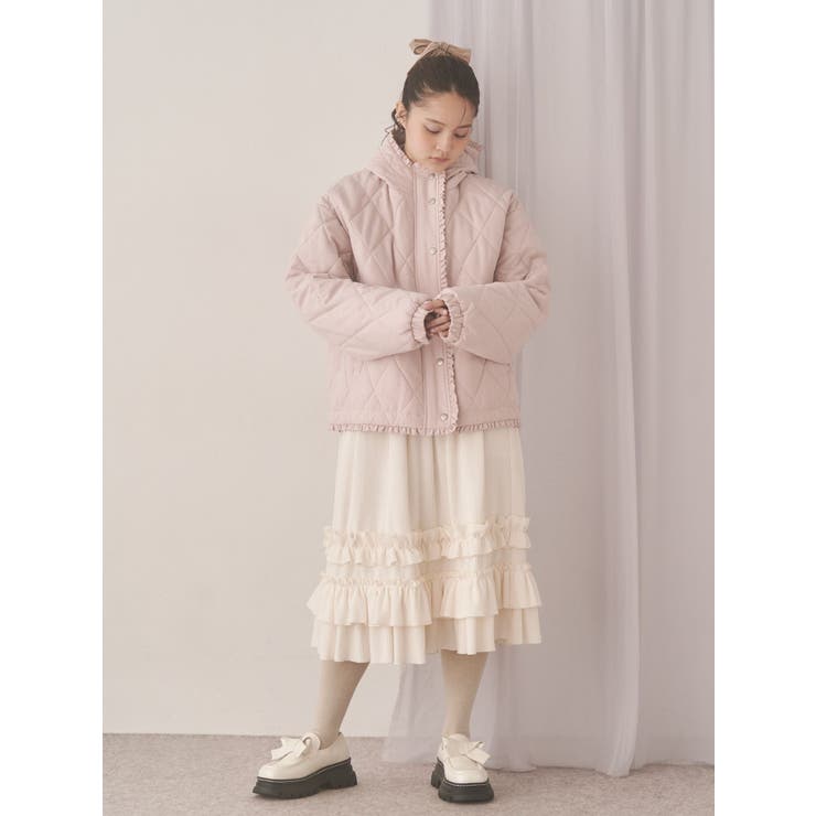 フリルキルティングフードジャケット | merry jenny | 詳細画像12 