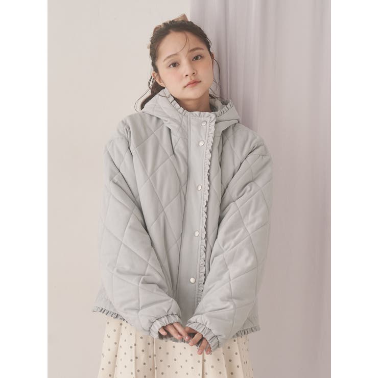 フリルキルティングフードジャケット | merry jenny | 詳細画像15 