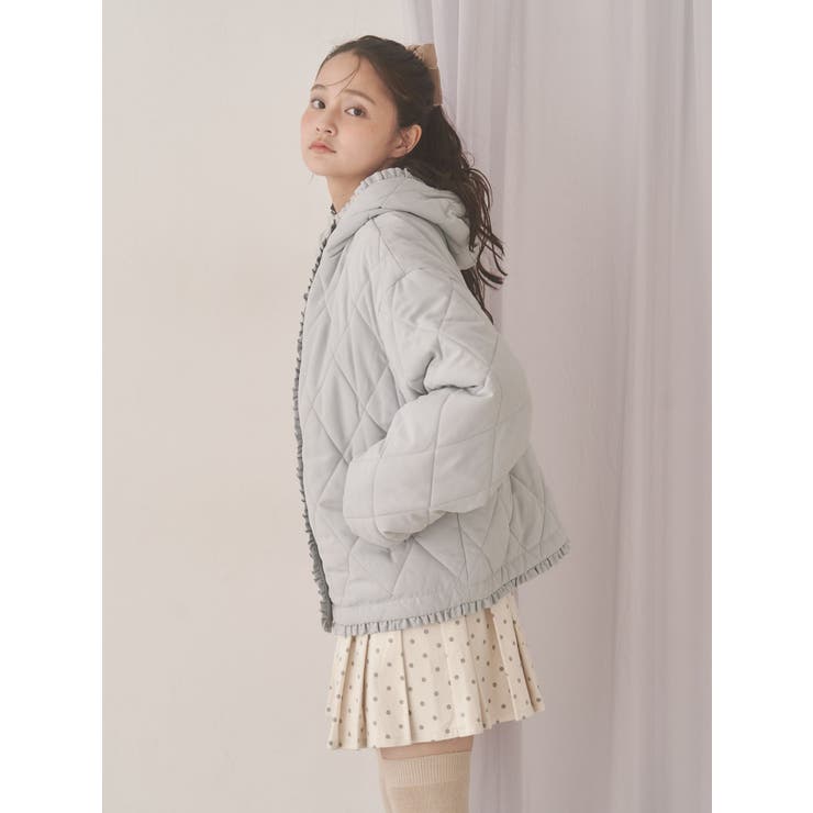 フリルキルティングフードジャケット | merry jenny | 詳細画像16 