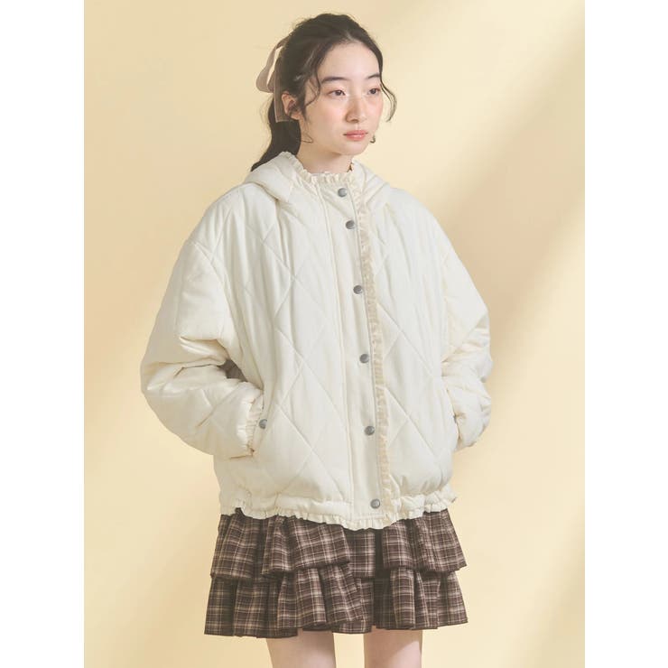 フリルキルティングフードジャケット | merry jenny | 詳細画像19 