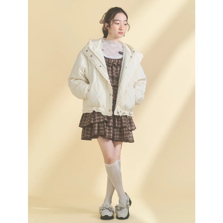 フリルキルティングフードジャケット | merry jenny | 詳細画像20 