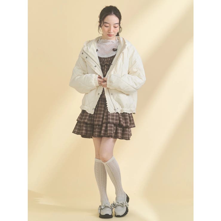 フリルキルティングフードジャケット | merry jenny | 詳細画像21 