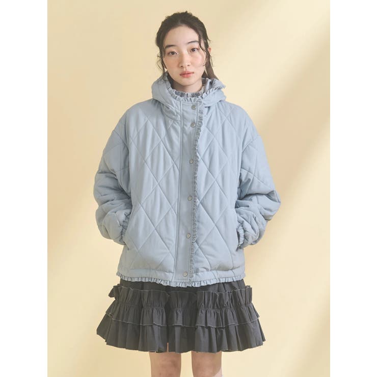 フリルキルティングフードジャケット | merry jenny | 詳細画像22 