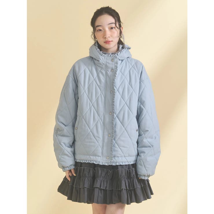 フリルキルティングフードジャケット | merry jenny | 詳細画像23 