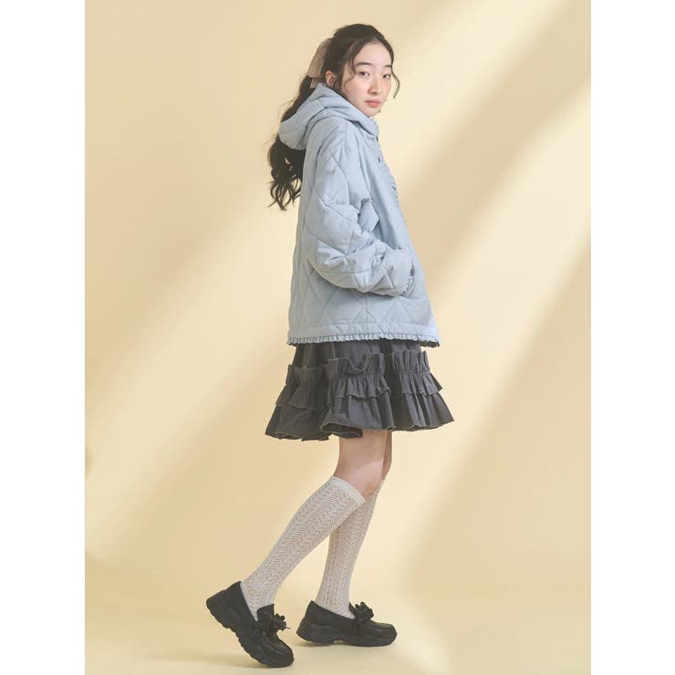 フリルキルティングフードジャケット | merry jenny | 詳細画像24 