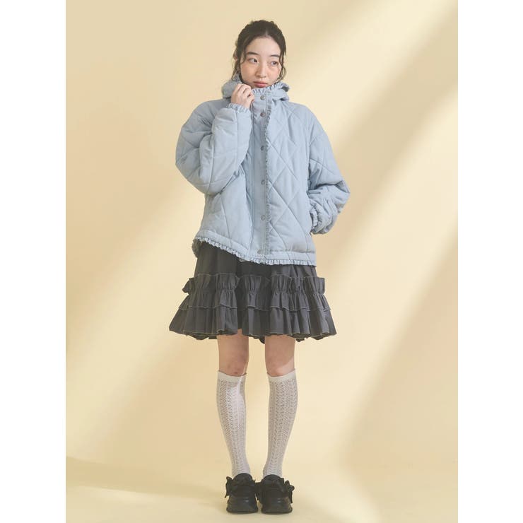 フリルキルティングフードジャケット | merry jenny | 詳細画像25 