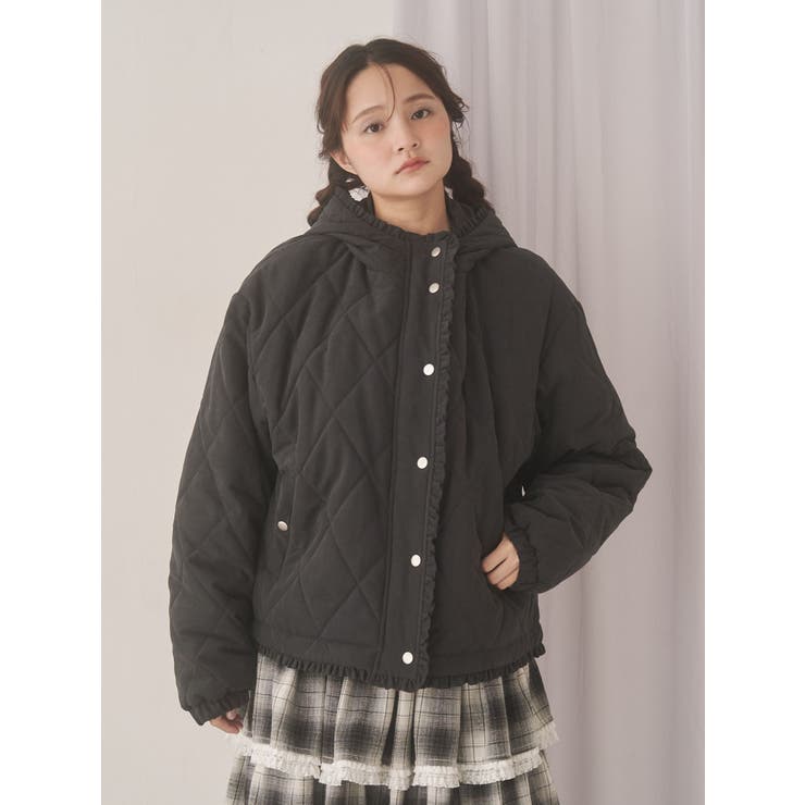 フリルキルティングフードジャケット | merry jenny | 詳細画像7 