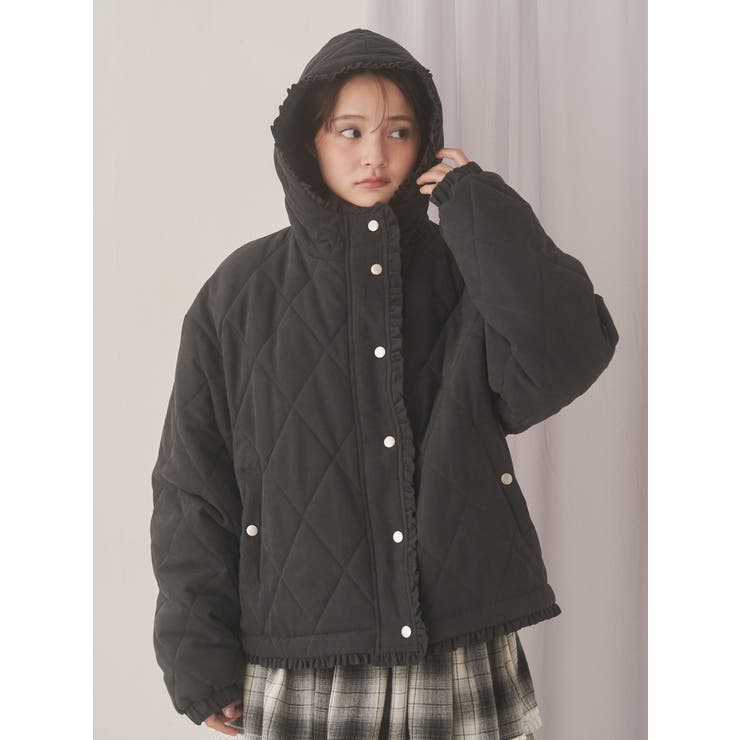 フリルキルティングフードジャケット | merry jenny | 詳細画像8 