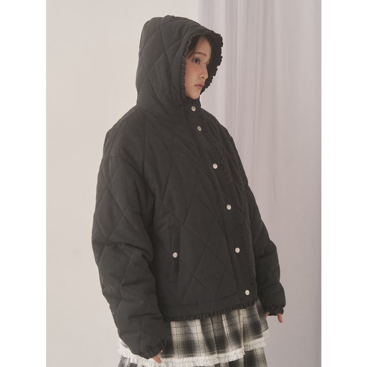 フリルキルティングフードジャケット | merry jenny | 詳細画像9 