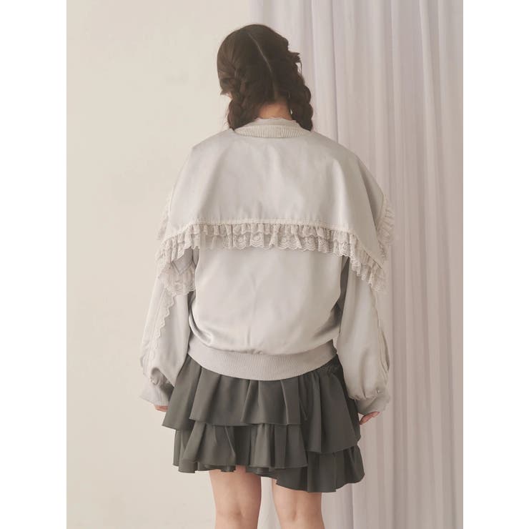 ribbonセーラーサテンブルゾン | merry jenny | 詳細画像11 