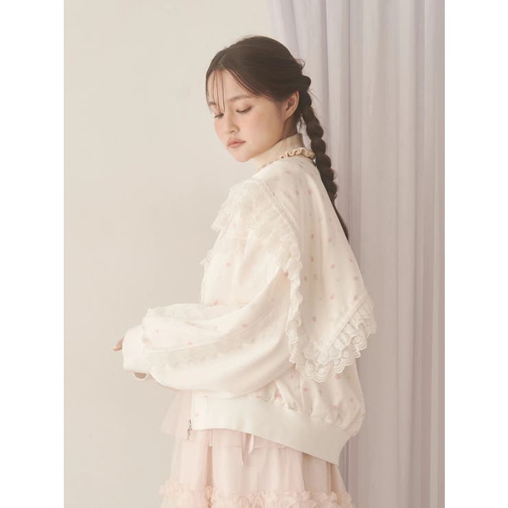 ribbonセーラーサテンブルゾン | merry jenny | 詳細画像17 