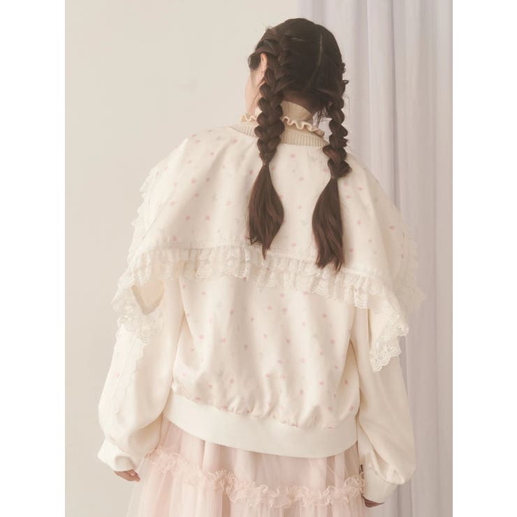 ribbonセーラーサテンブルゾン | merry jenny | 詳細画像19 