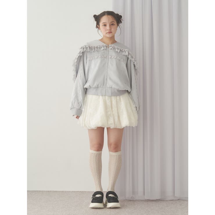 ribbonセーラーサテンブルゾン | merry jenny | 詳細画像26 