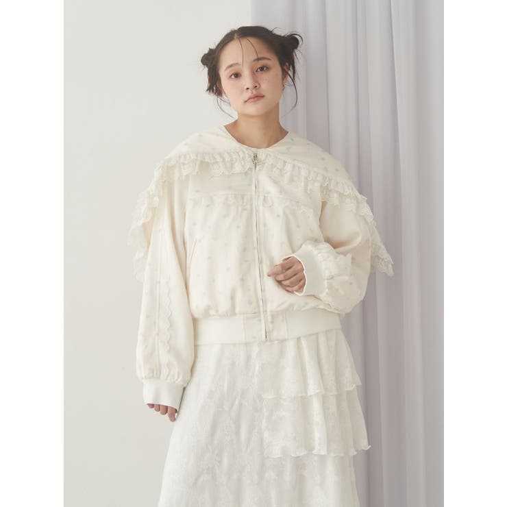 ribbonセーラーサテンブルゾン | merry jenny | 詳細画像28 