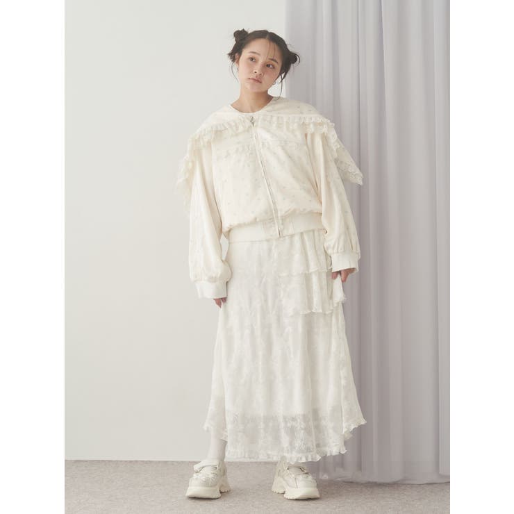 ribbonセーラーサテンブルゾン | merry jenny | 詳細画像31 