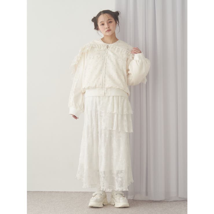 ribbonセーラーサテンブルゾン | merry jenny | 詳細画像32 