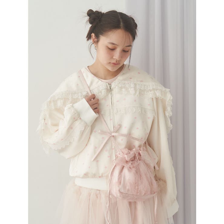 ribbonセーラーサテンブルゾン | merry jenny | 詳細画像36 